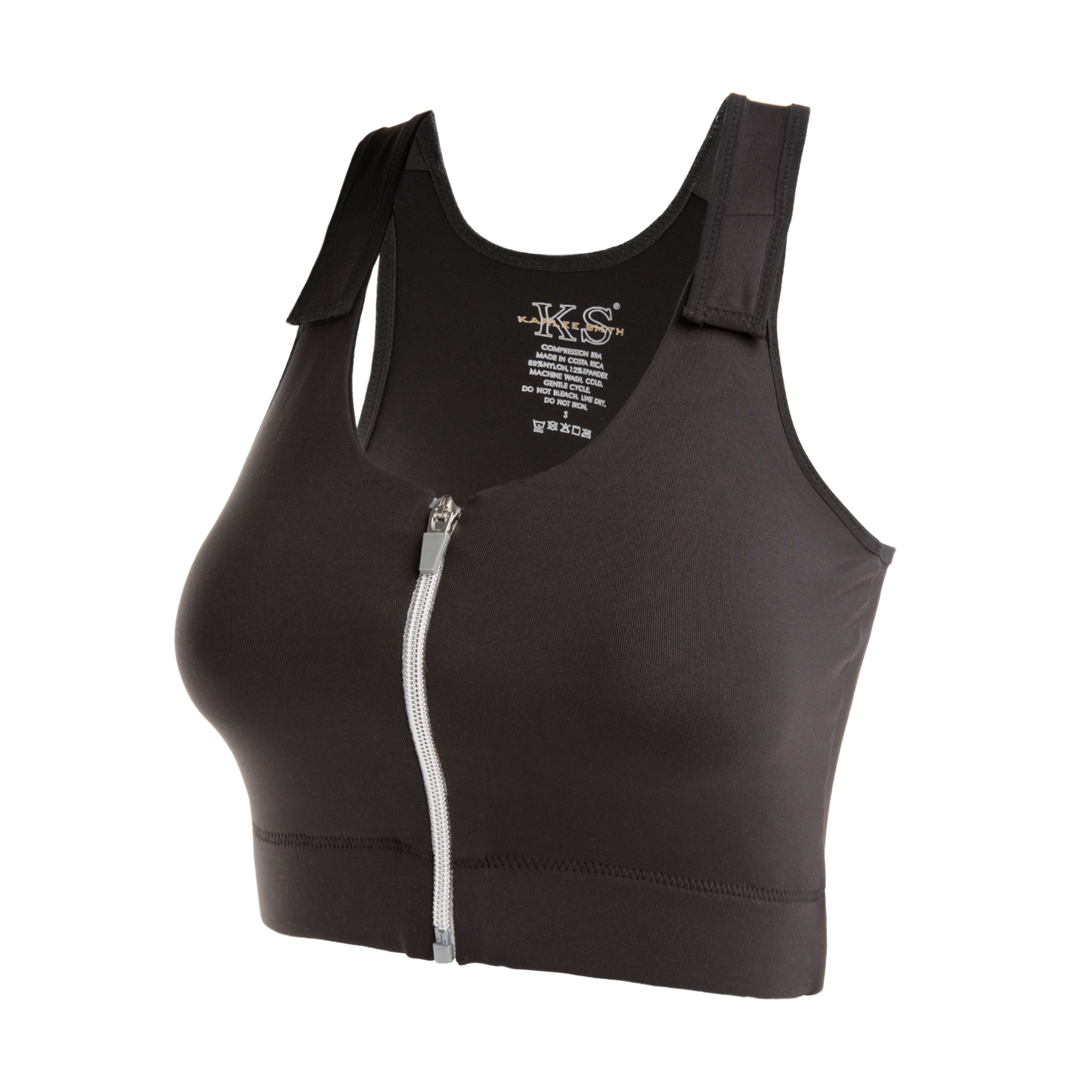 Karlee Smith Post Op Comfort Bra Black Side View
