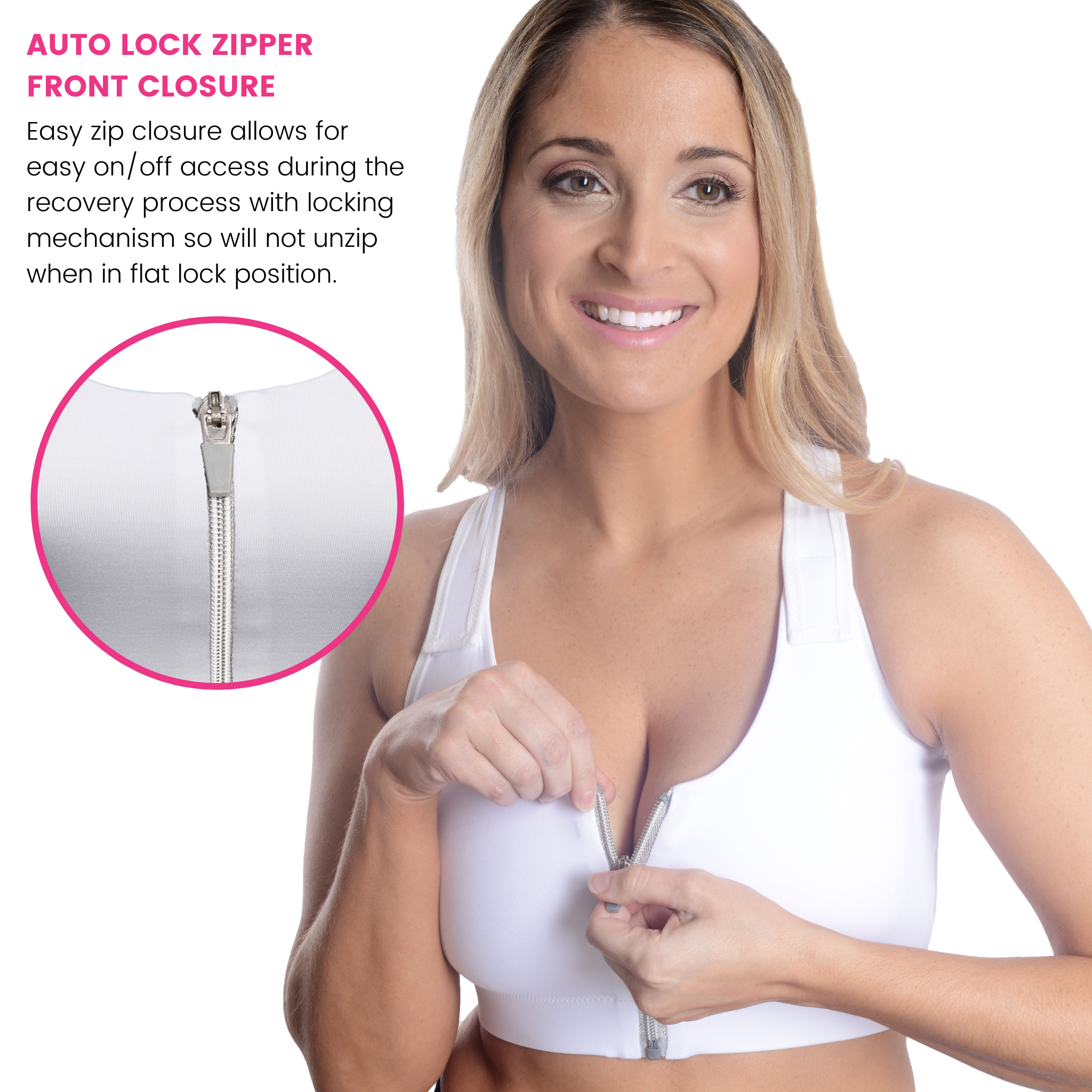 Medical Post-Op Comfort Bra - White and Black Bundle