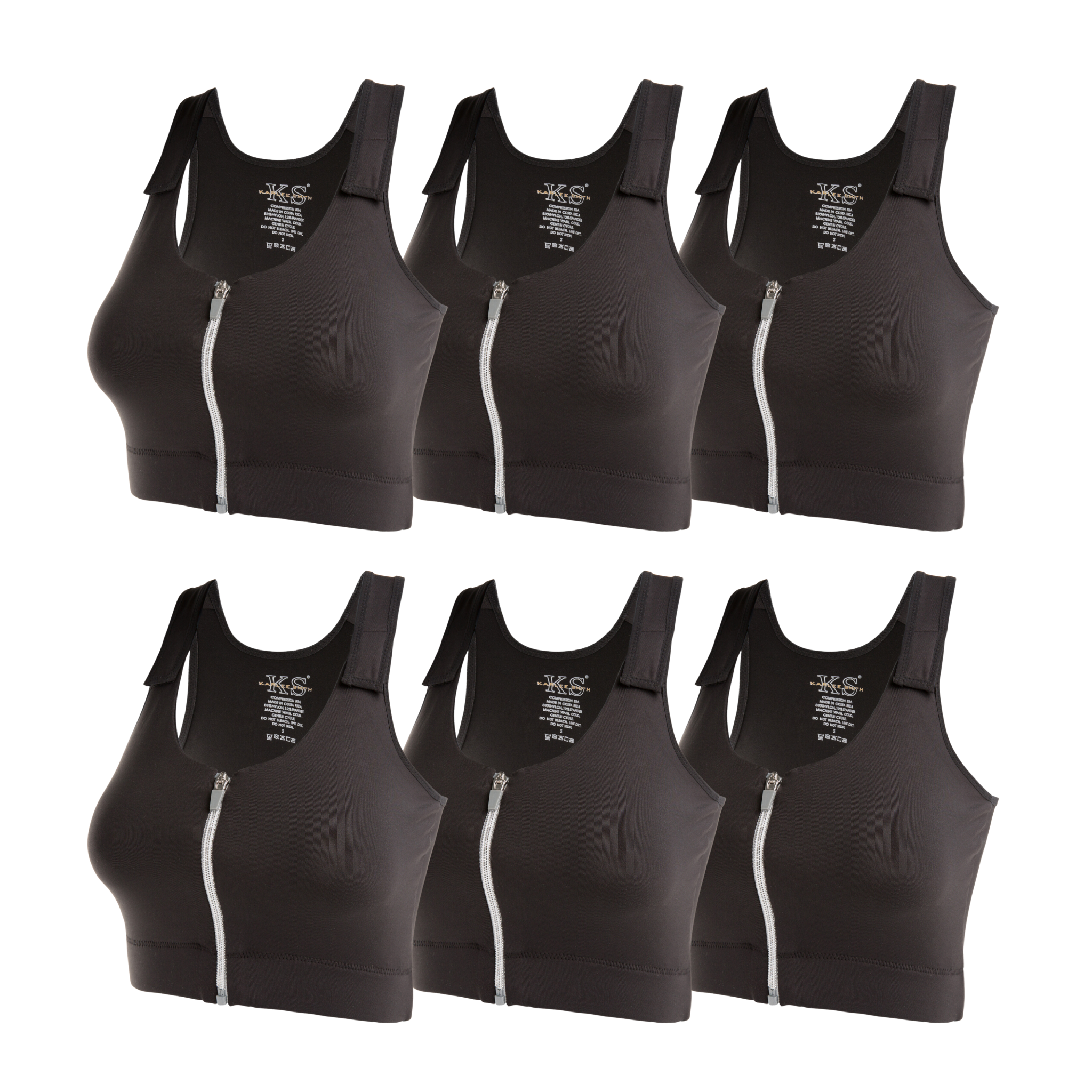 Medical Post-Op Comfort Bra - White and Black Bundle