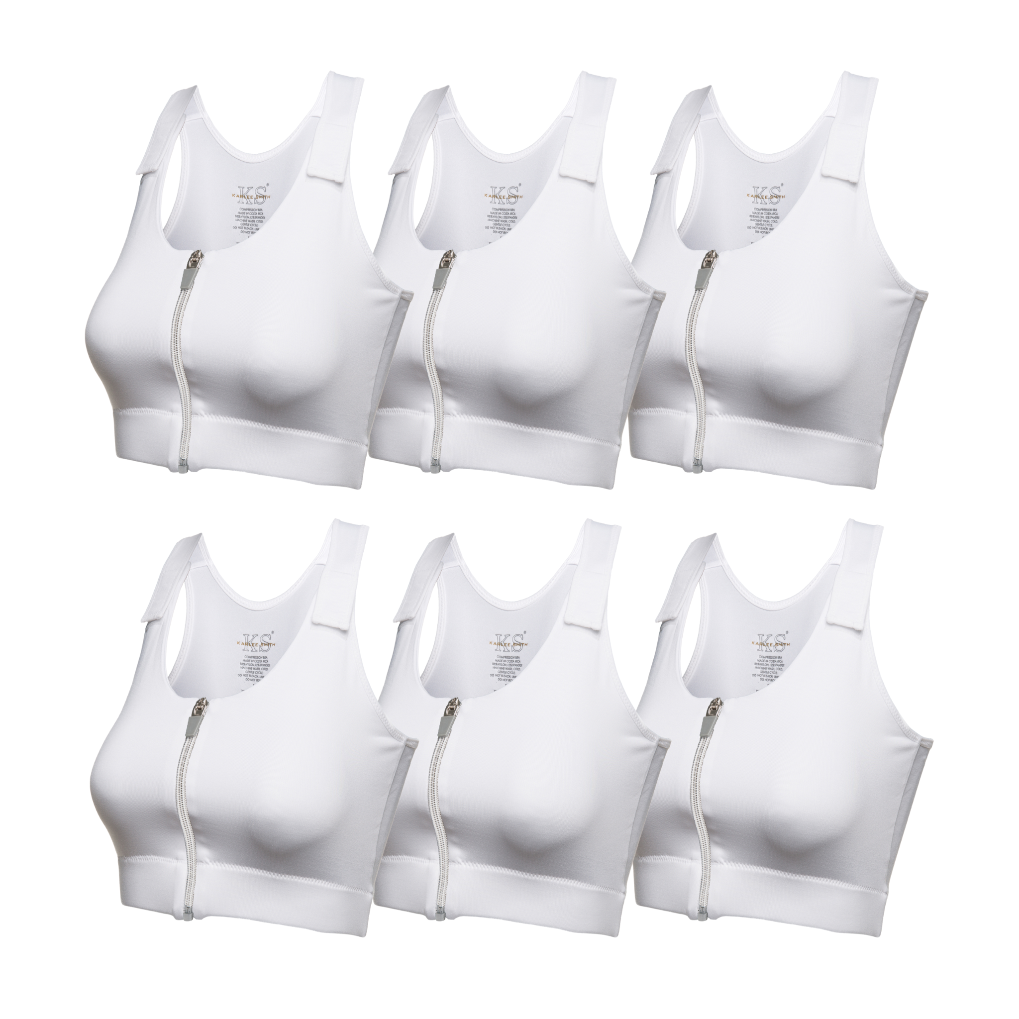 Medical Post-Op Comfort Bra - White and Black Bundle