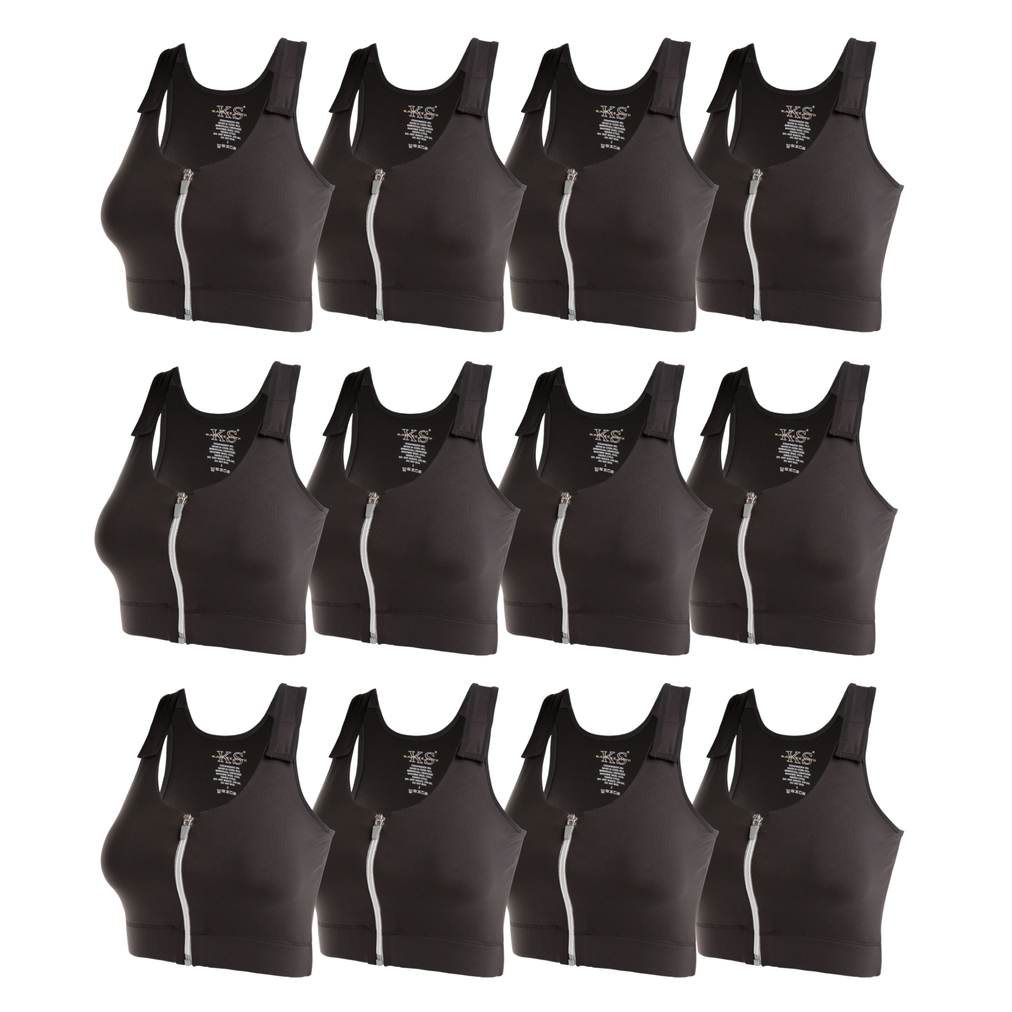 Medical Post-Op Comfort Bra - White and Black Bundle