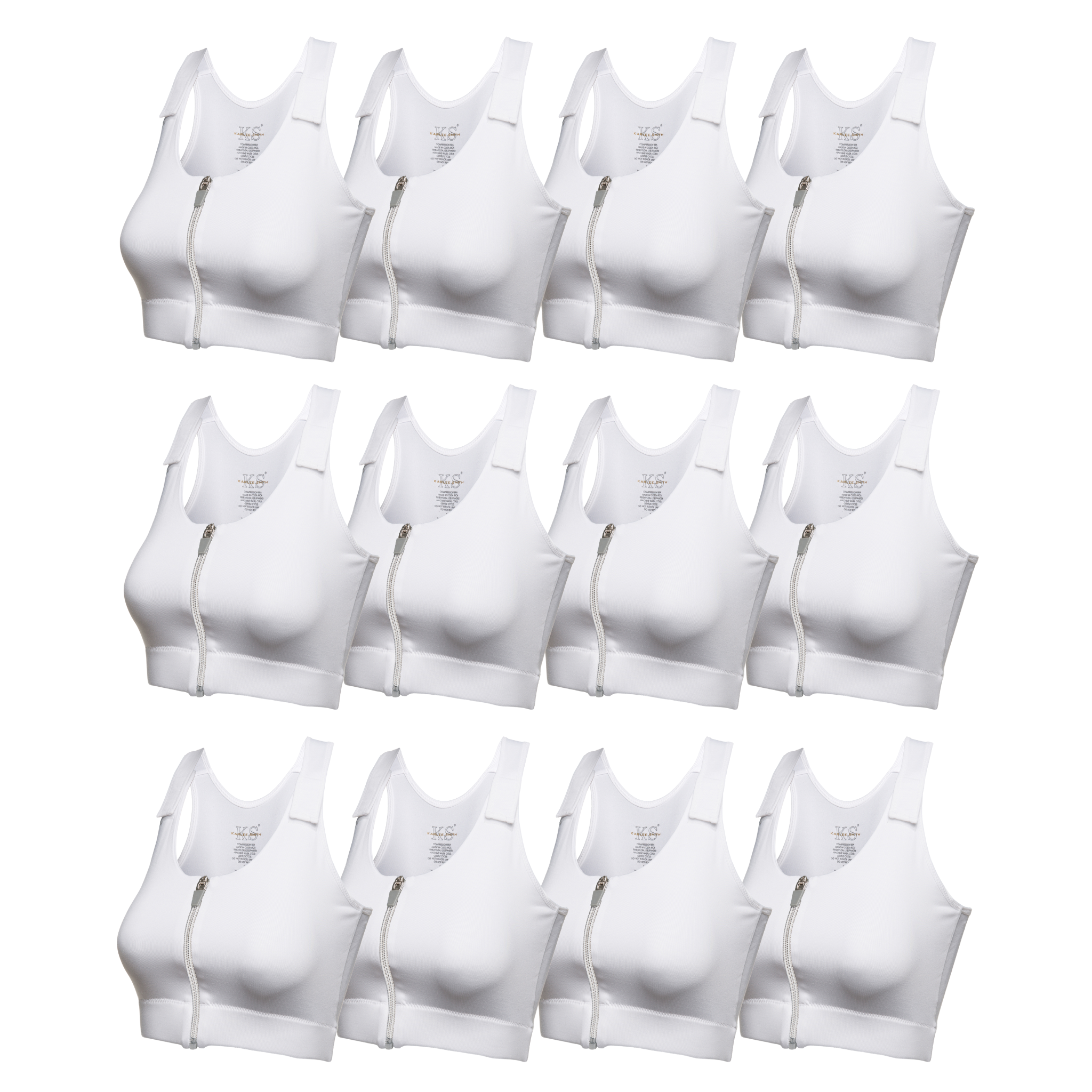 Medical Post-Op Comfort Bra - White and Black Bundle