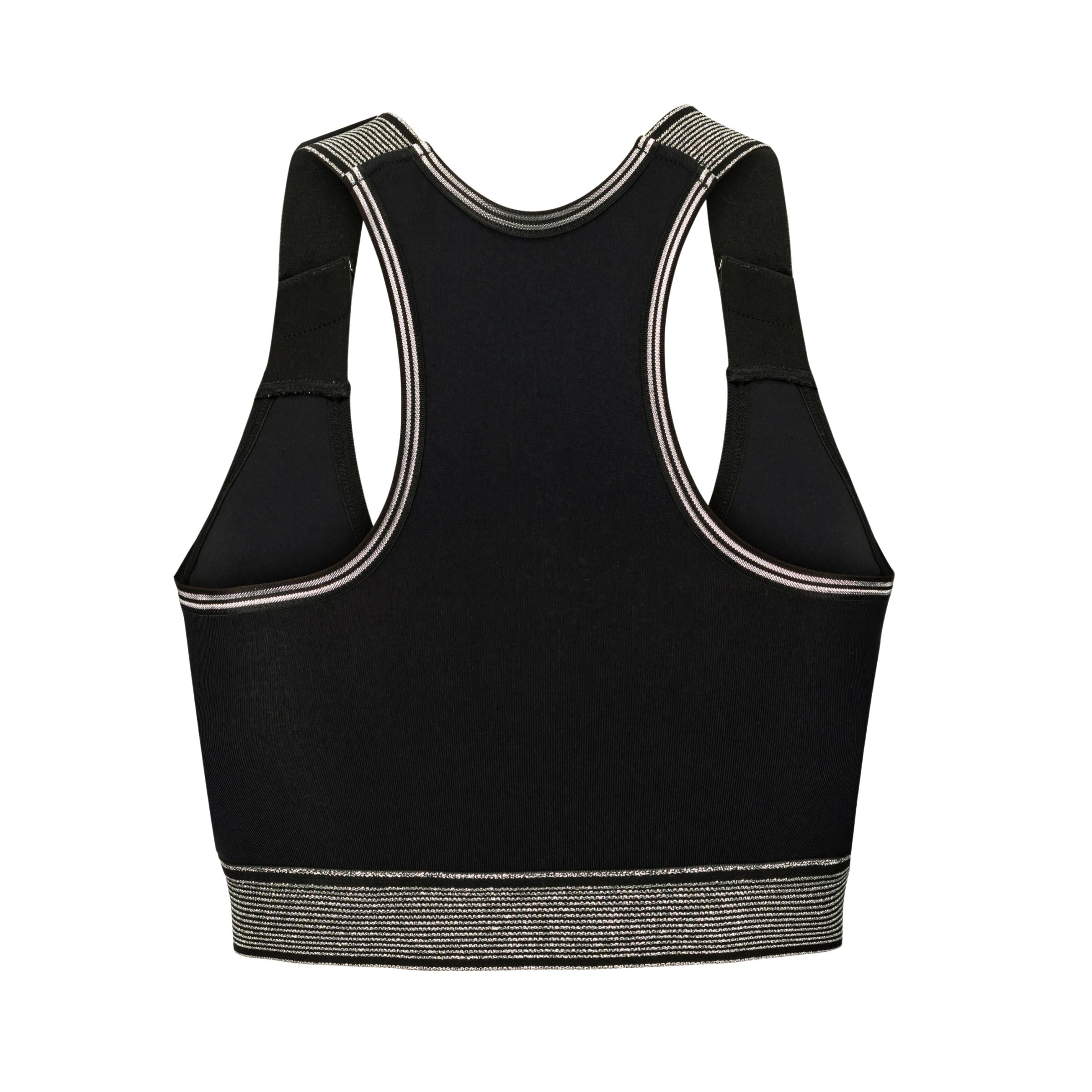 Support Bra - Black & Silver