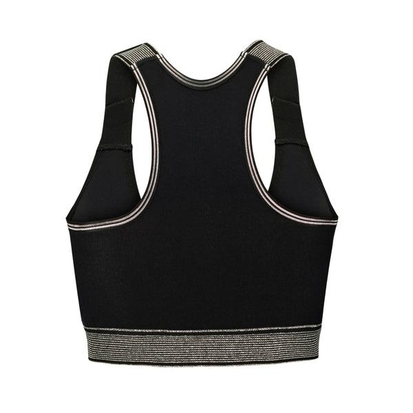 Surgical Support Bra - Black & Silver