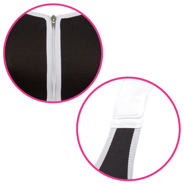 Surgical Support Snap Bra - Black