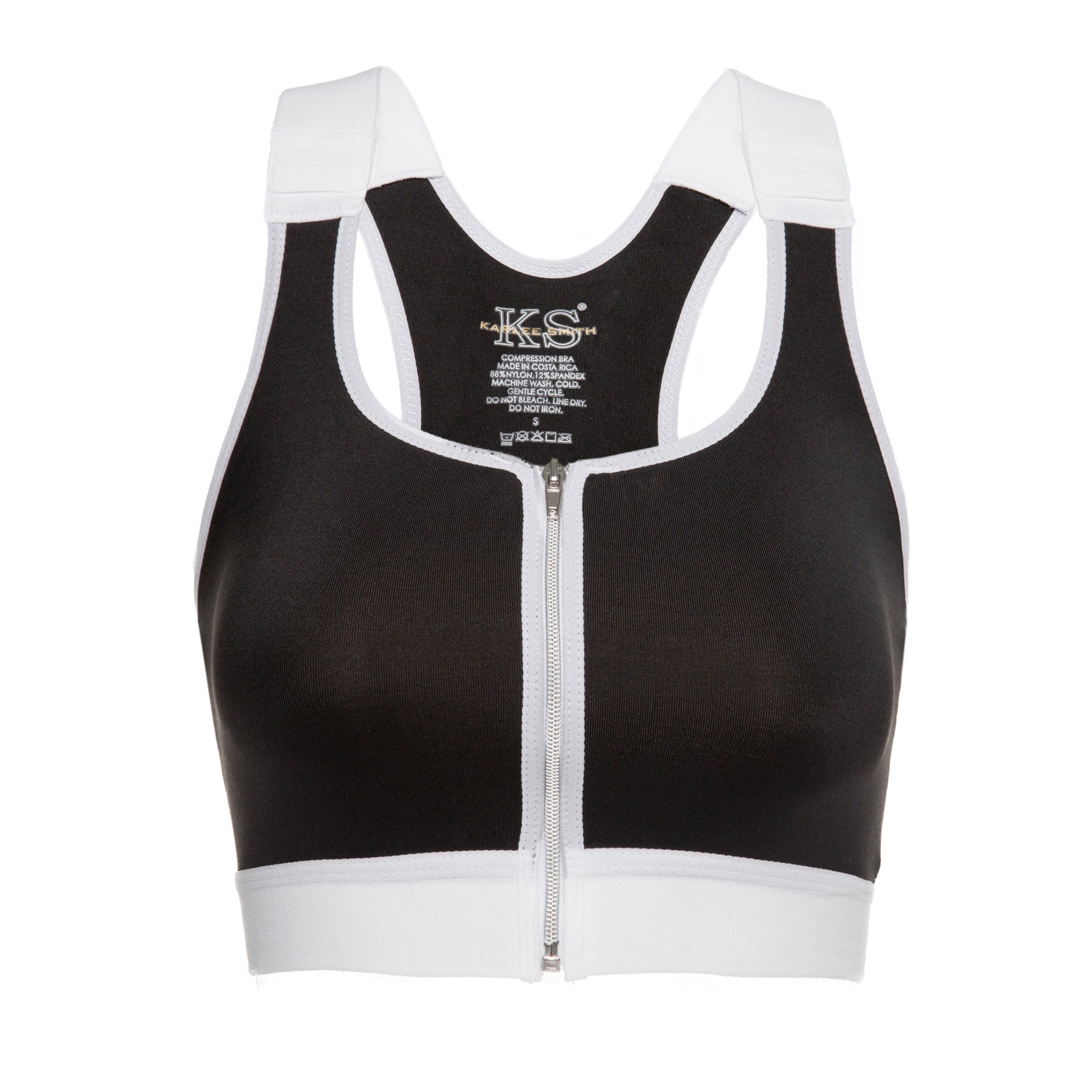 Surgical Support Snap Bra - Black