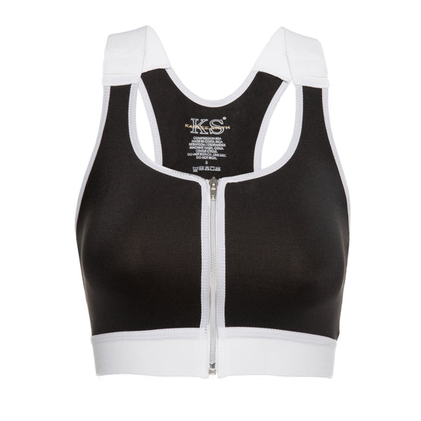 Surgical Support Snap Bra - Black