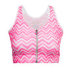 Sports Bra - Pink Zig Zag