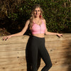 Sports Bra - Pink Zig Zag