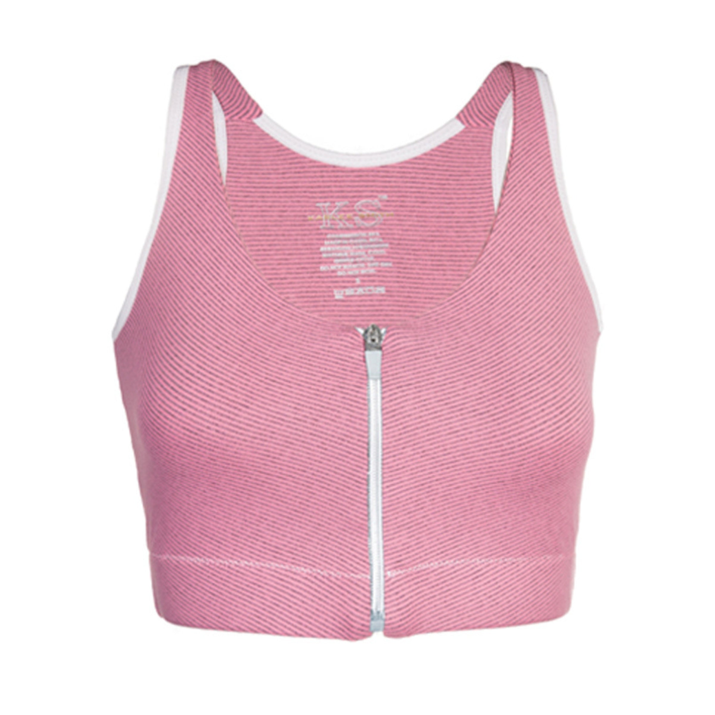 Primark Grey And Pink Sports Bra Padded Gym Sport Size M Medium