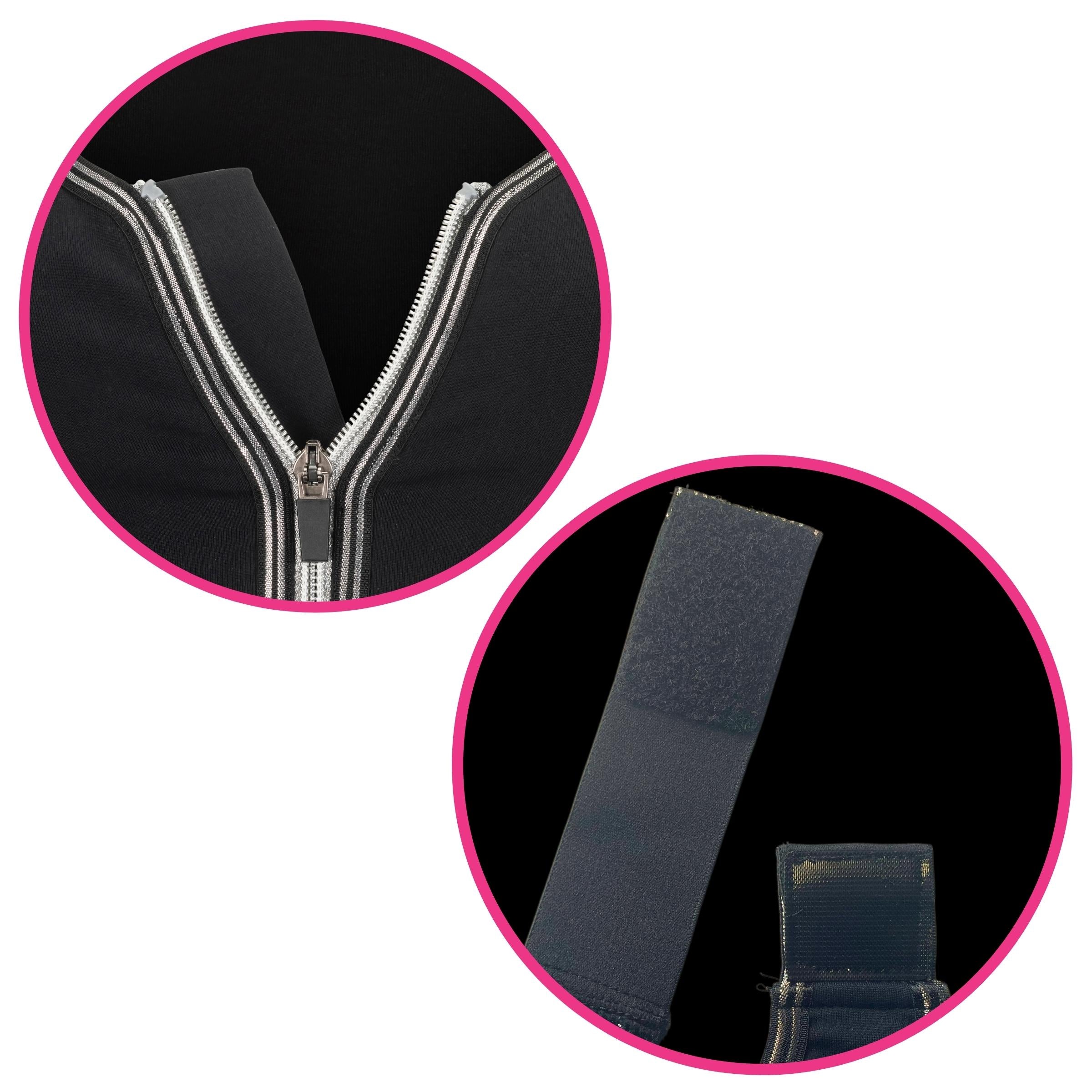 Support Bra - Black & Silver