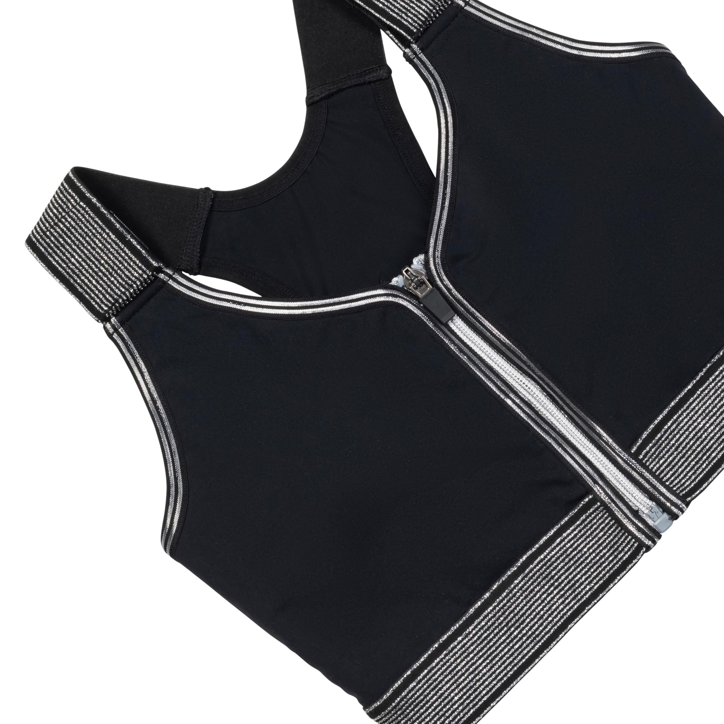 Support Bra - Black & Silver