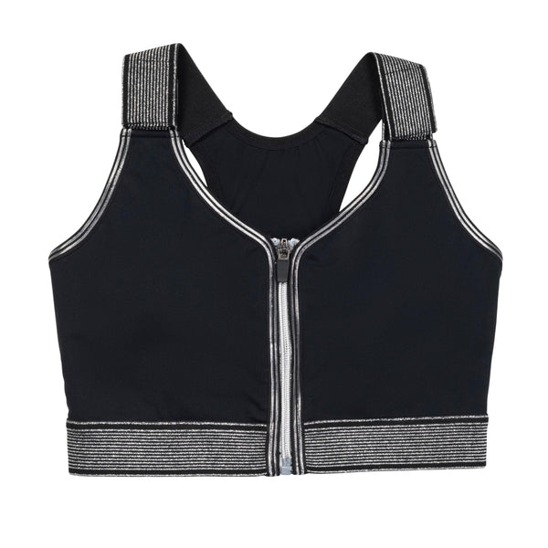 Support Bra - Black & Silver