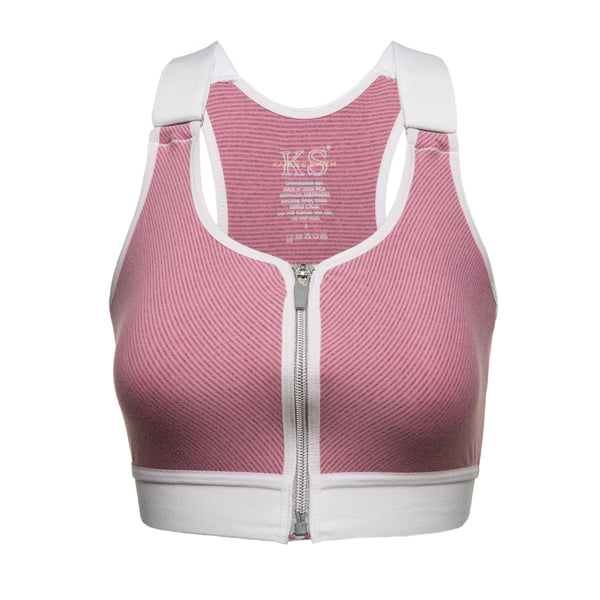 Surgical Support Bra - Pink & Gray