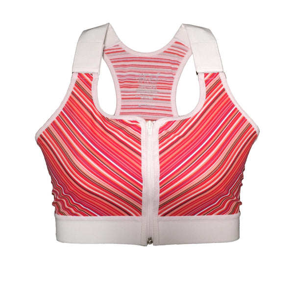 Surgical Support Bra - Red Stripe