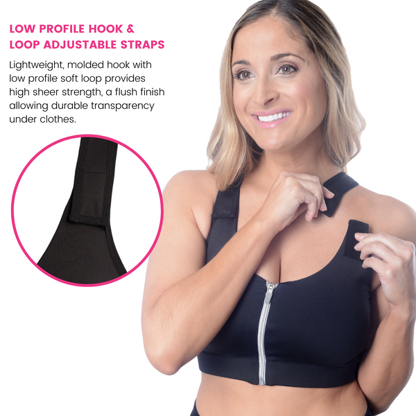 Medical Post-Op Comfort Bra - White and Black Bundle