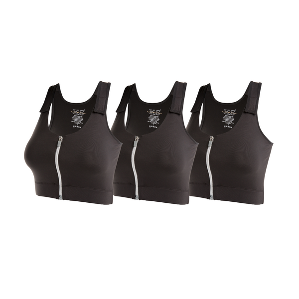 Medical Post-Op Comfort Bra - White and Black Bundle