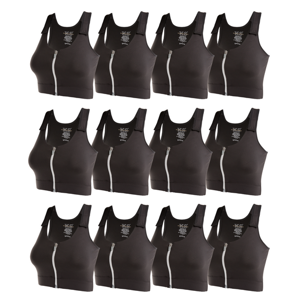 Medical Post-Op Comfort Bra - White and Black Bundle