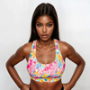 Compression Sports Bra - High Impact - Coral Reef