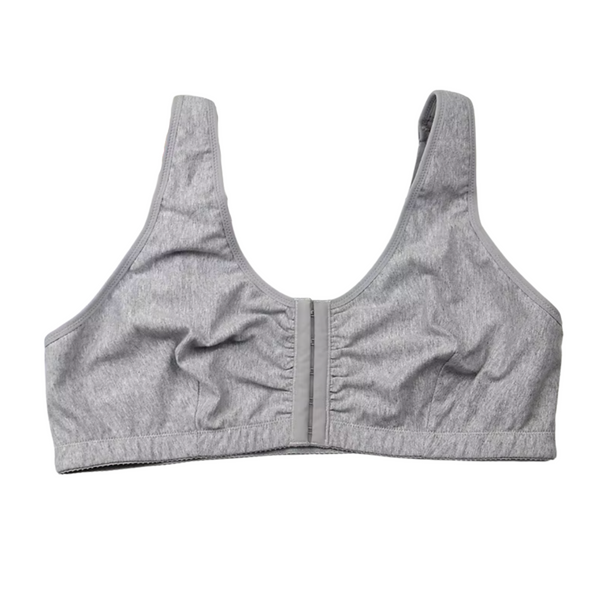 Front Close Pocketed Cotton Bra - padded adjustable straps