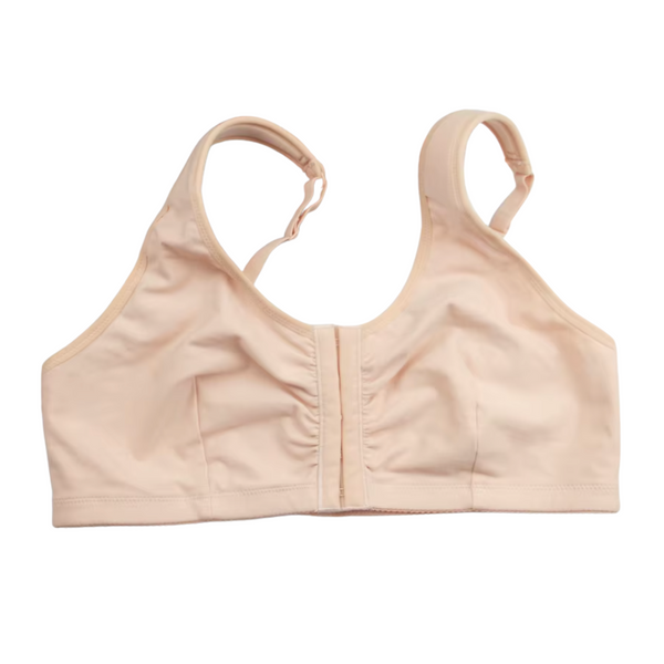 Front Close Pocketed Cotton Bra - padded adjustable straps