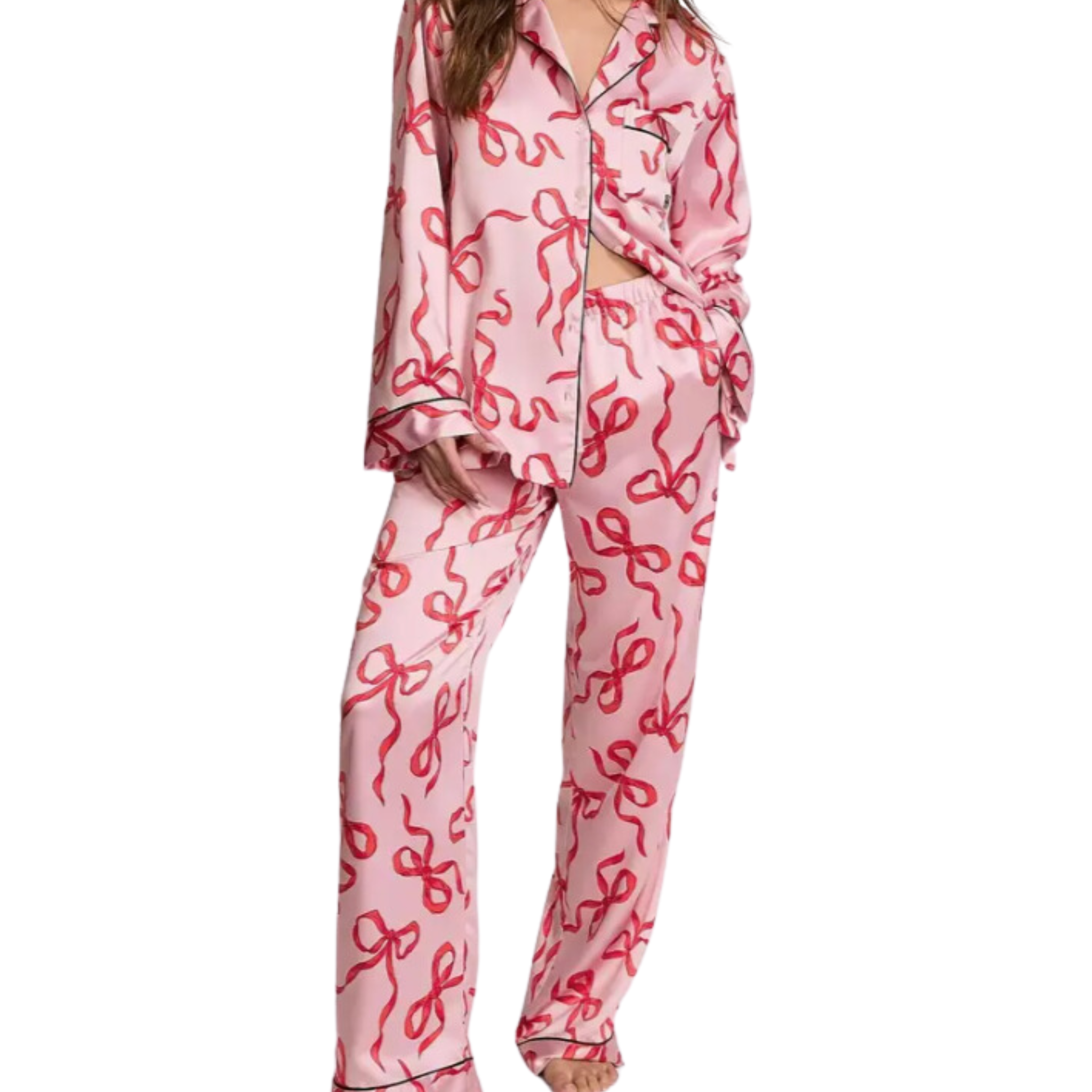 Wrapped in Bow's - Long Sleeve & Pant - PJ Set