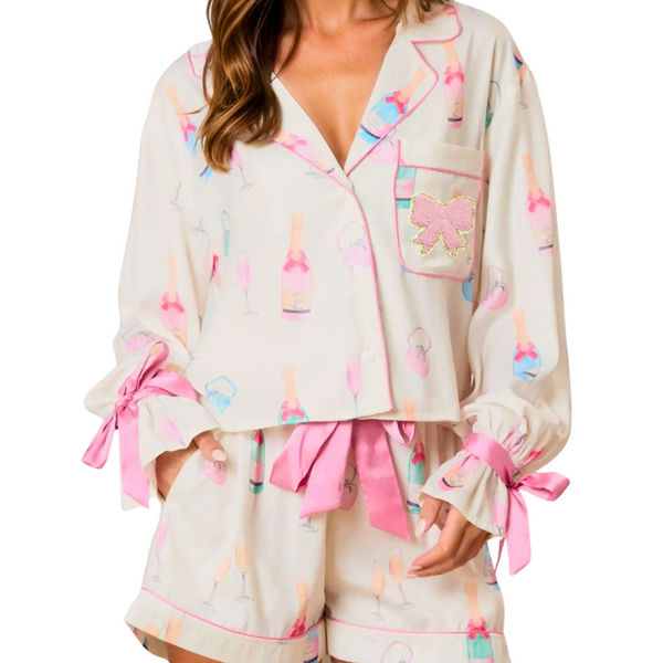 Champagne Bubbles & Toast - PJ Set