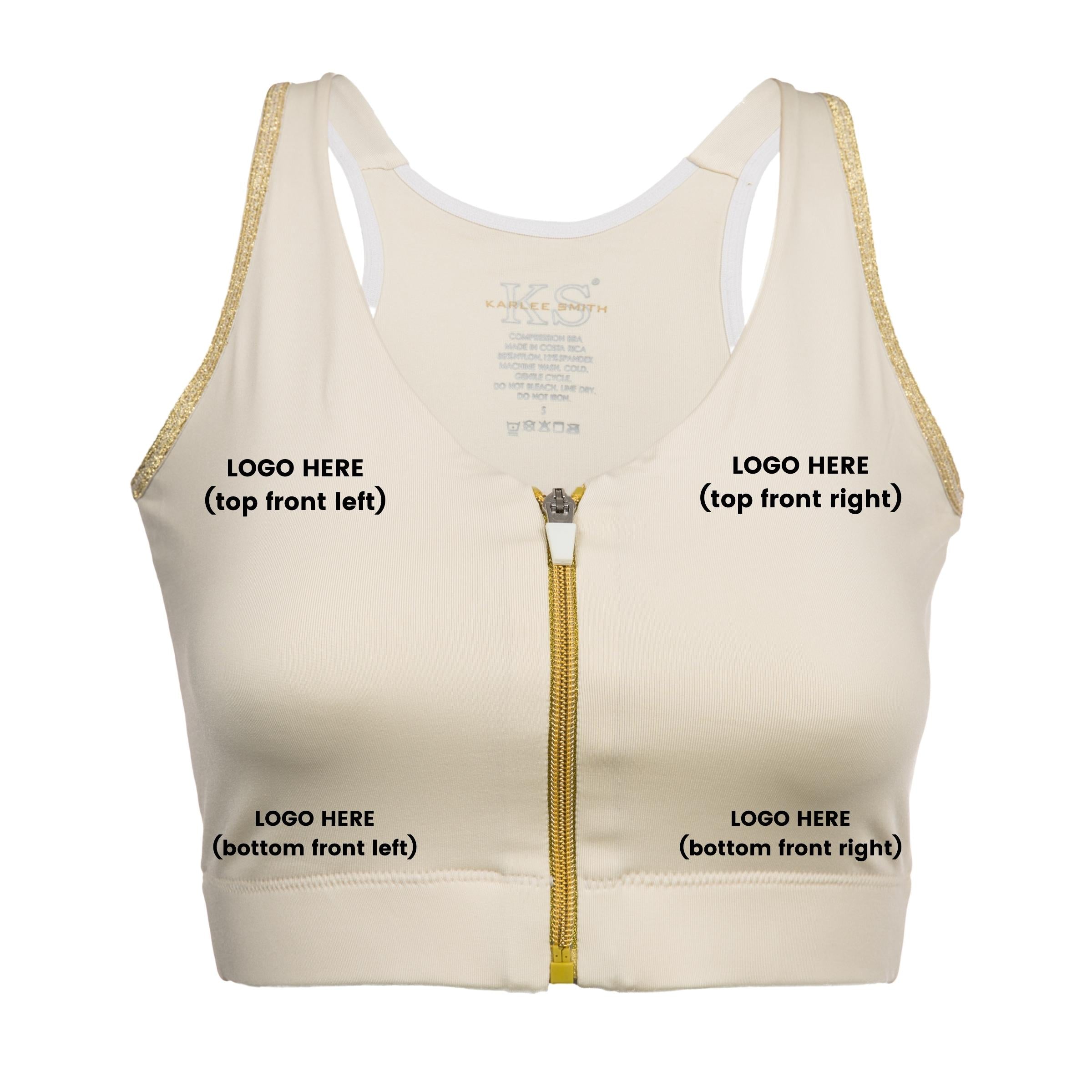 Medical Customized Post Op Bra - Gold