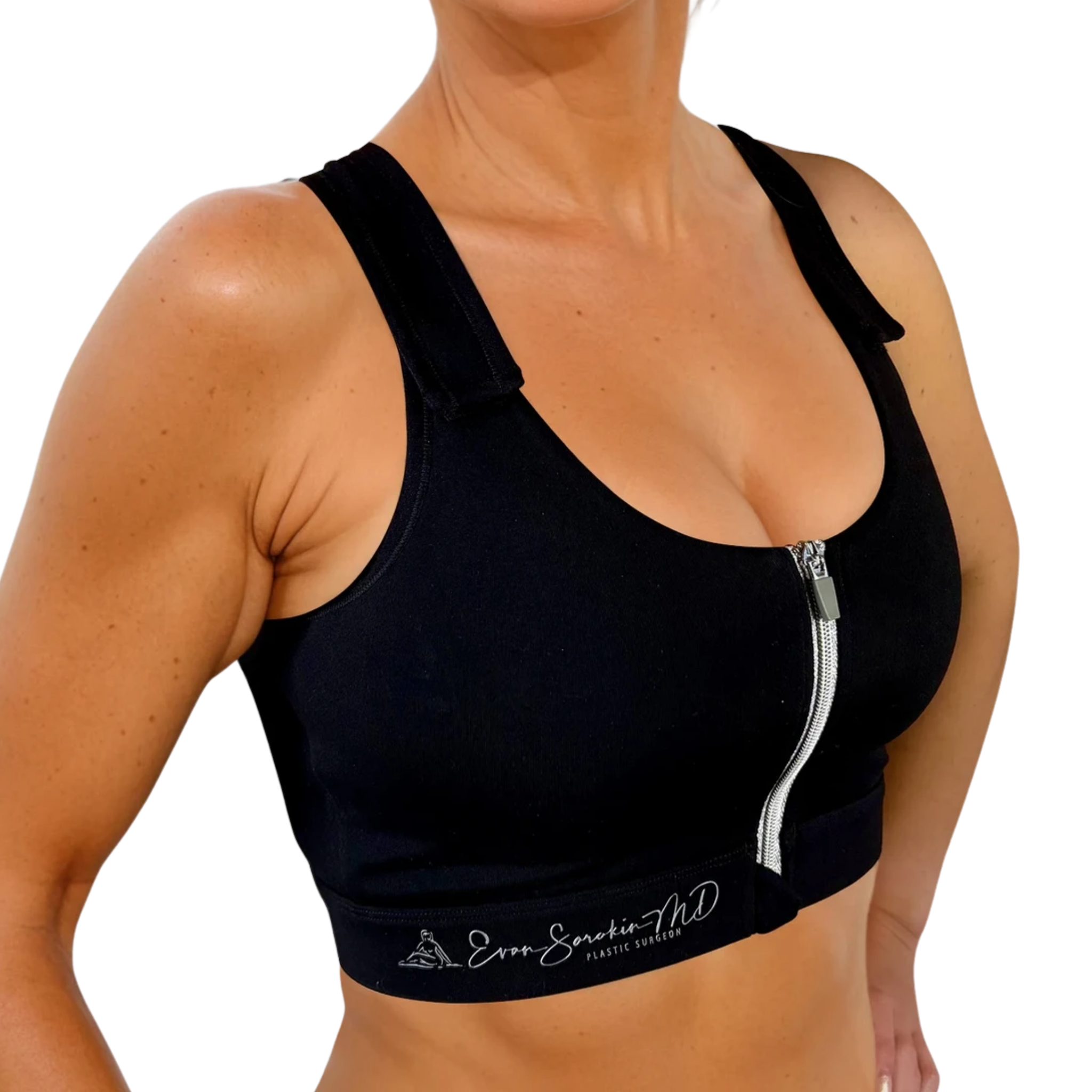 Medical Customized Post Op Bra Black - 200 Minimum