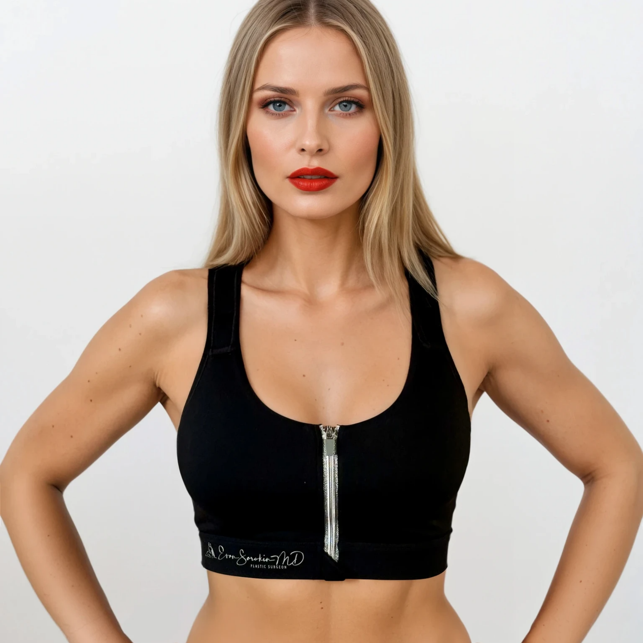 Medical Customized Post Op Bra Black - 200 Minimum