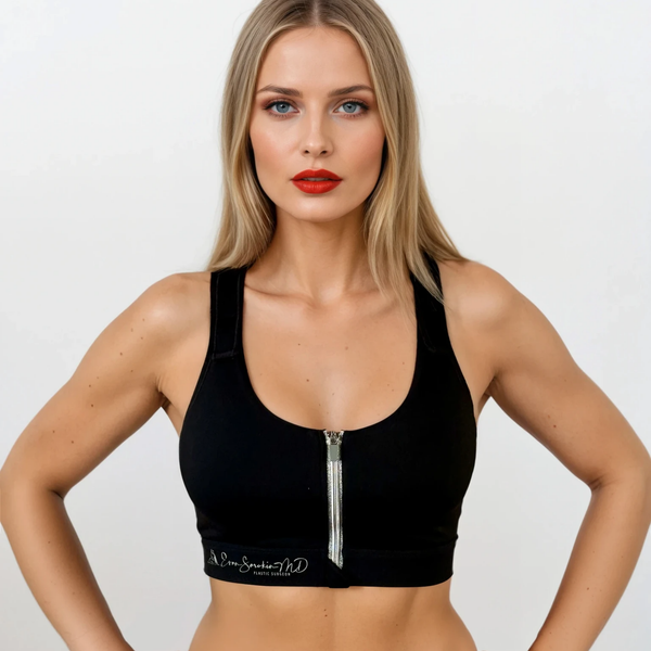 Medical Customized Post Op Bra Black - 200 Minimum