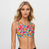 Compression Sports Bra - High Impact - Coral Reef