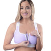 Surgical Support Snap Bra - Purple