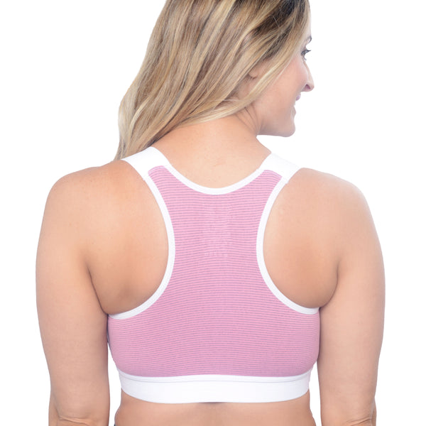 Surgical Support Bra - Pink & Gray