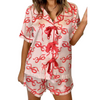 Wrapped in Bow's - Short Sleeve & Shorts - PJ Set